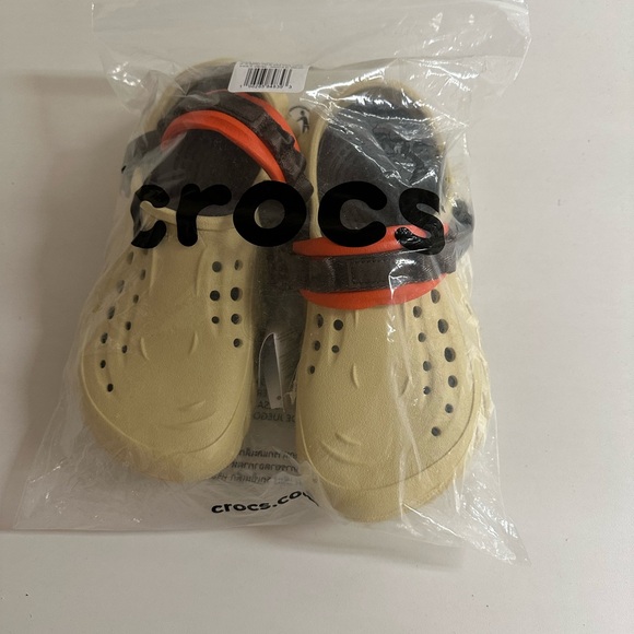 Echo Crocs Cream and Orange Mules Perforated Comfort Design Men’s 6/Women’s 8. - Picture 5 of 7